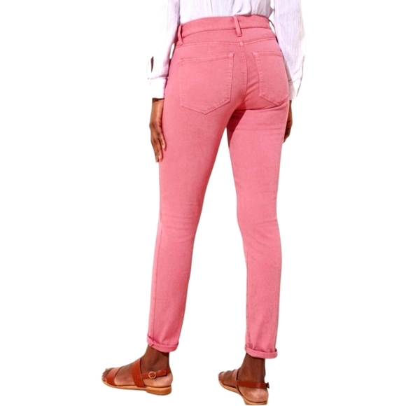 LOFT Modern Skinny Crop Jeans Pink Size 27 / 4 - Picture 5 of 16